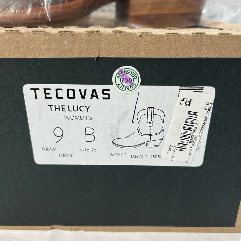 Tecovas “The Lucy” Women's Gray Suede Boots